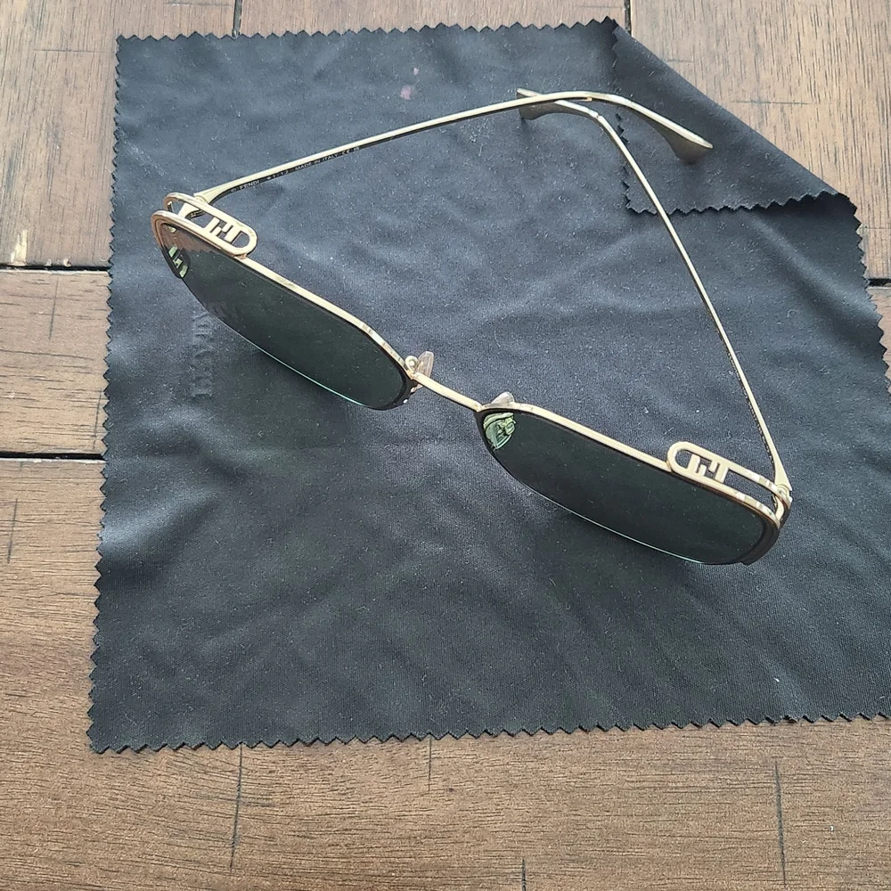 Fendi Gold Square Sunglasses - Picture 5 of 8